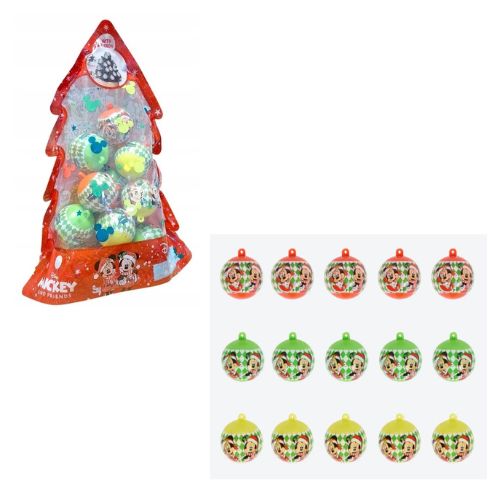 DISNEY PALLINE DI NATALE In Busta 5cm 3ass…x15…x180